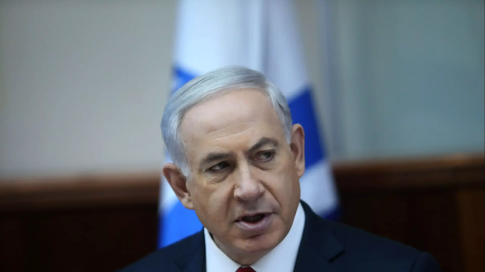רוה"מ בנימין נתניהו בישיבת ממשלה, נובמבר 2014