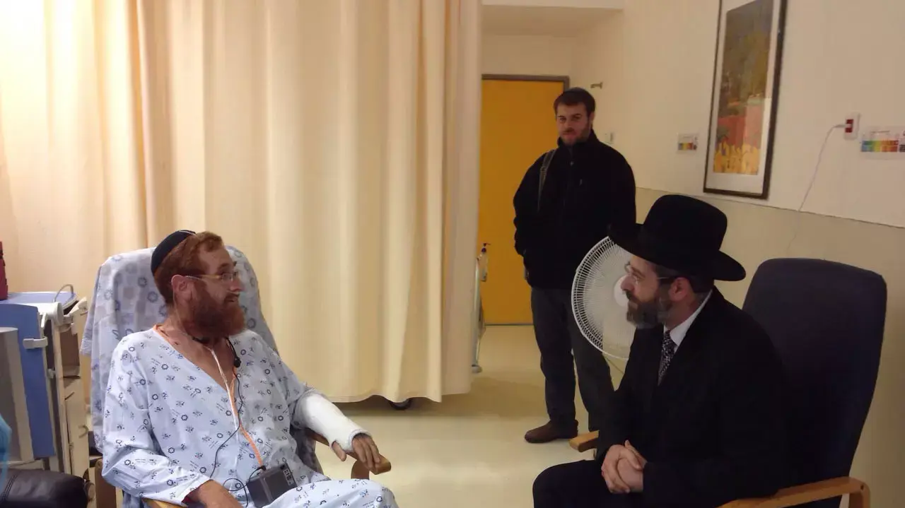 יהודה גליק והרב הראשי לישראל דוד לאו יהודה גליק והרב הראשי לישראל דוד לאו