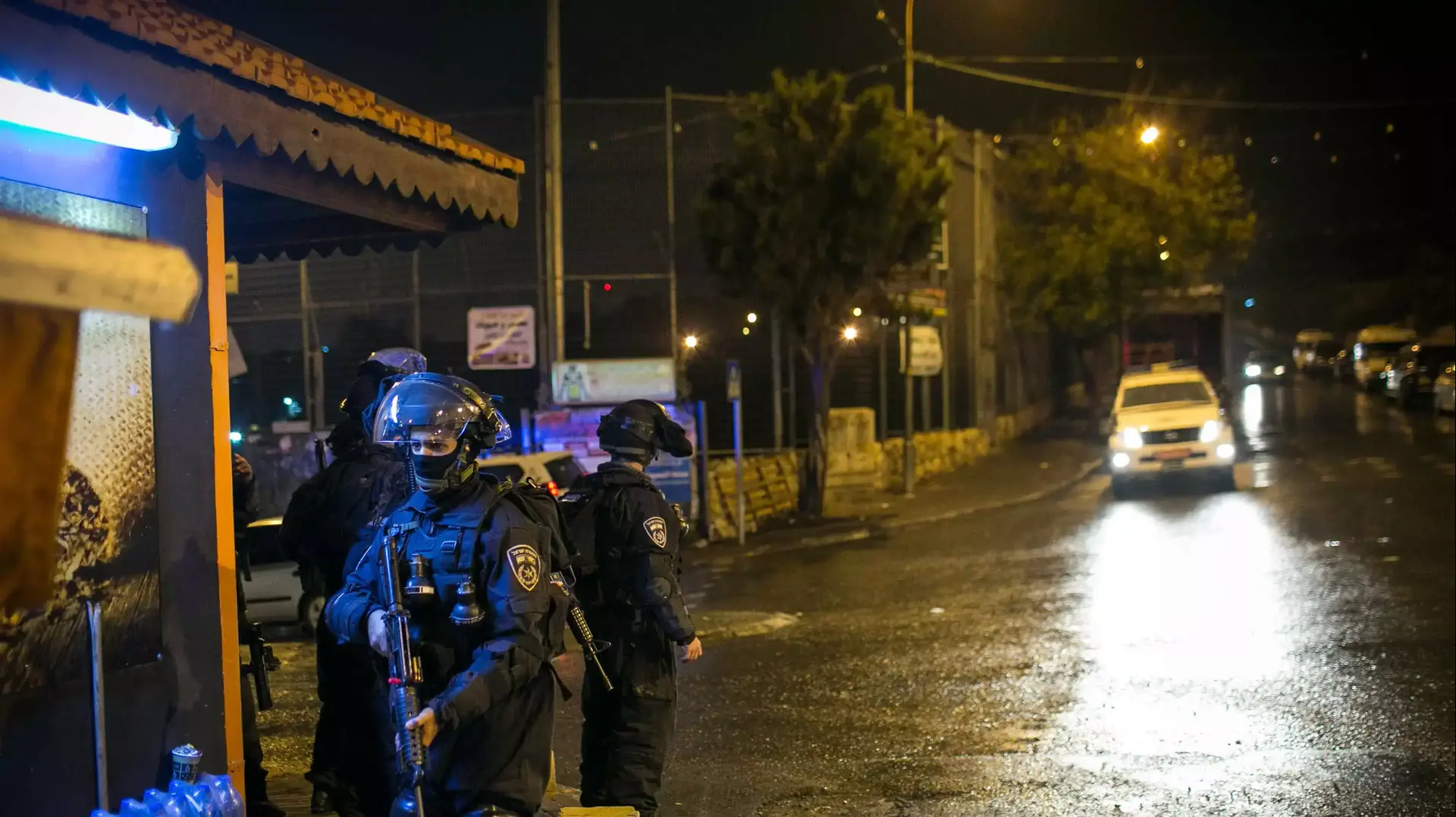 זירת תקיפת תלמידי ישיבה בשכונת א-טור בירושלים, נובמבר 2014 זירת תקיפת תלמידי ישיבה בשכונת א-טור בירושלים, נובמבר 2014