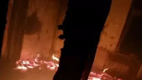 מבנה הוצת בכפר חרבת אבו פלאח, נובמבר 2014