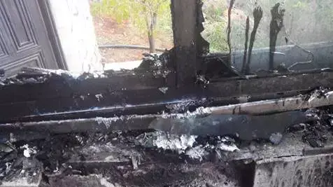הצתת בית פלסטיני סמוך לרמאללה, נובמבר 2014