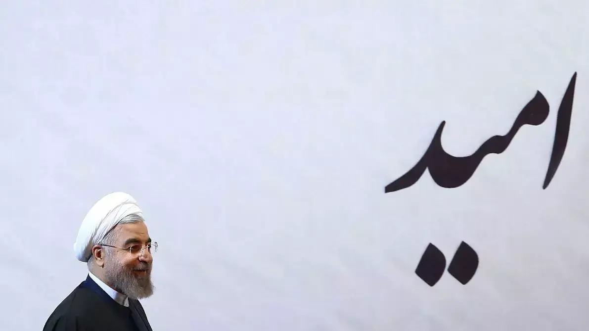 נשיא איראן חסן רוחאני  טהראן, 23 בנובמבר 2014