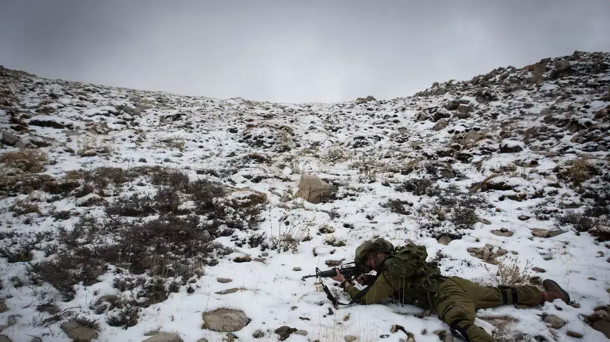 שלג ראשון החל לרדת במוצבי צה"ל, נובמבר 2014 שלג ראשון החל לרדת במוצבי צה"ל, נובמבר 2014