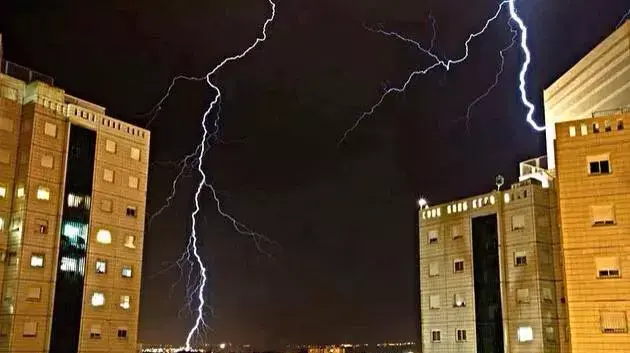 ברקים בפתח תקווה, הערב ברקים בפתח תקווה, הערב