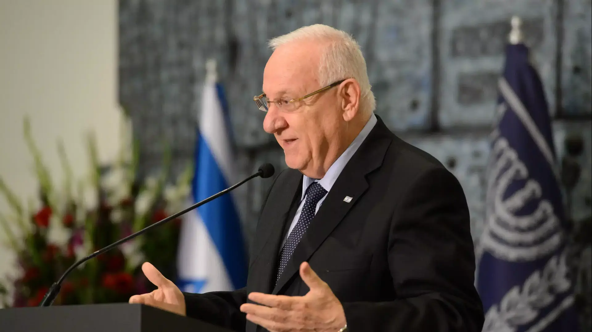 נשיא המדינה, ראובן ריבלין, בטקס לציון יום היציאה והגירוש של יהודי ארצות ערב ואיראן, נובמבר 2014 נשיא המדינה, ראובן ריבלין, בטקס לציון יום היציאה והגירוש של יהודי ארצות ערב ואיראן, נובמבר 2014
