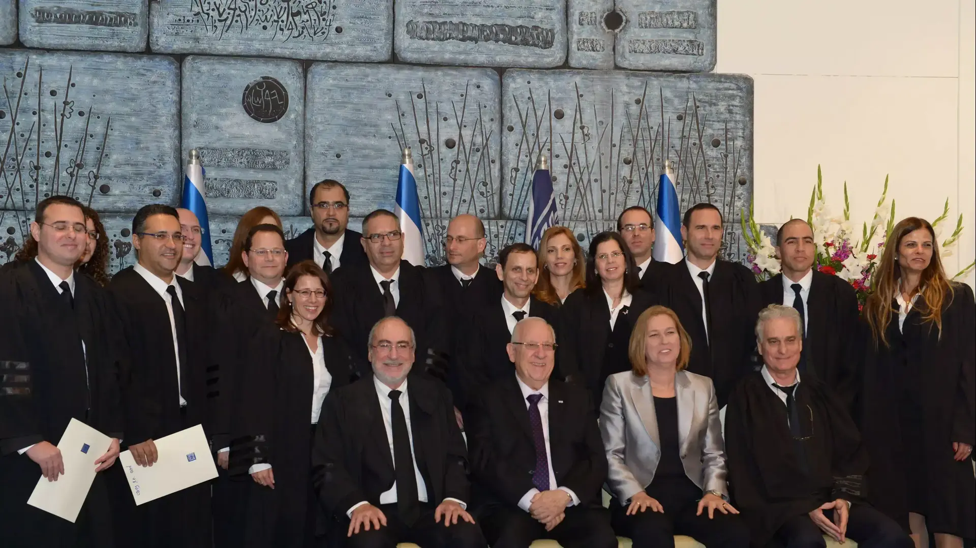 נשיא המדינה בטקס השבעת השופטים, בדצמבר 2014. נשיא המדינה בטקס השבעת השופטים, בדצמבר 2014.