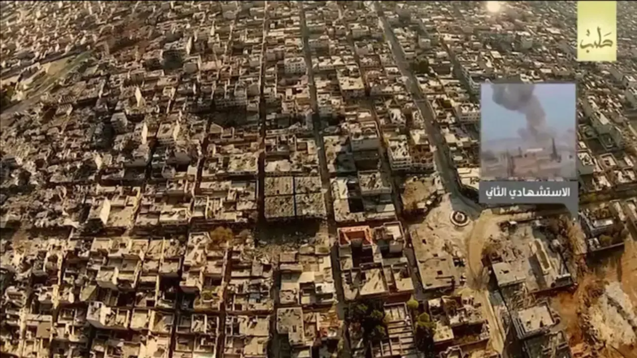  דאעש בסרטון חדש: כך נראית כובאני ממעוף הציפור