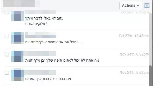 ההודעות המאיימות ששלח בפייסבוק חייל צה"ל לח"כ עיסוואי פריג'