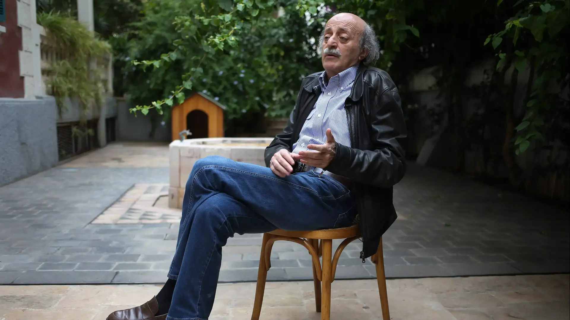 וליד ג'ונבלאט, מנהיג הקהילה הדרוזית בלבנון, מאי 2014 וליד ג'ונבלאט, מנהיג הקהילה הדרוזית בלבנון, מאי 2014