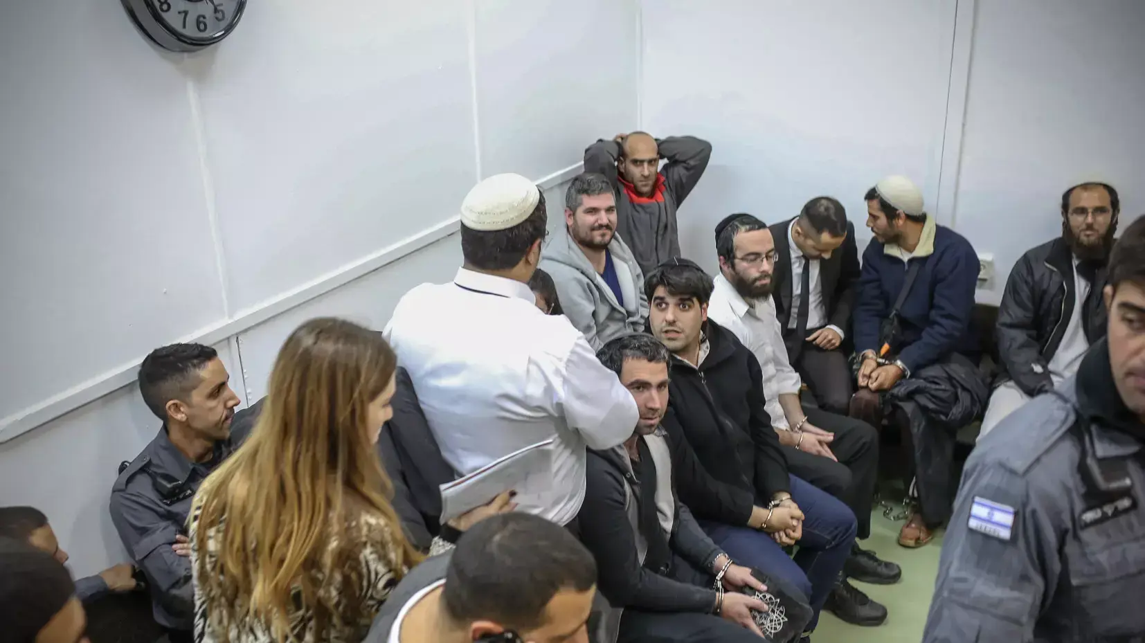 אנשי ארגון להב"ה מובאים להארכת מעצר בבית משפט השלום ירושלים אנשי ארגון להב"ה מובאים להארכת מעצר בבית משפט השלום ירושלים