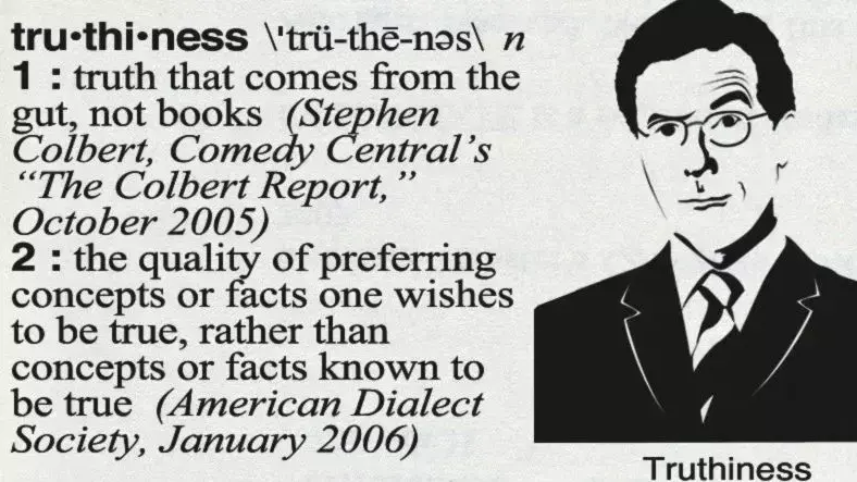 סטיבן קולבר, Truthiness סטיבן קולבר, Truthiness