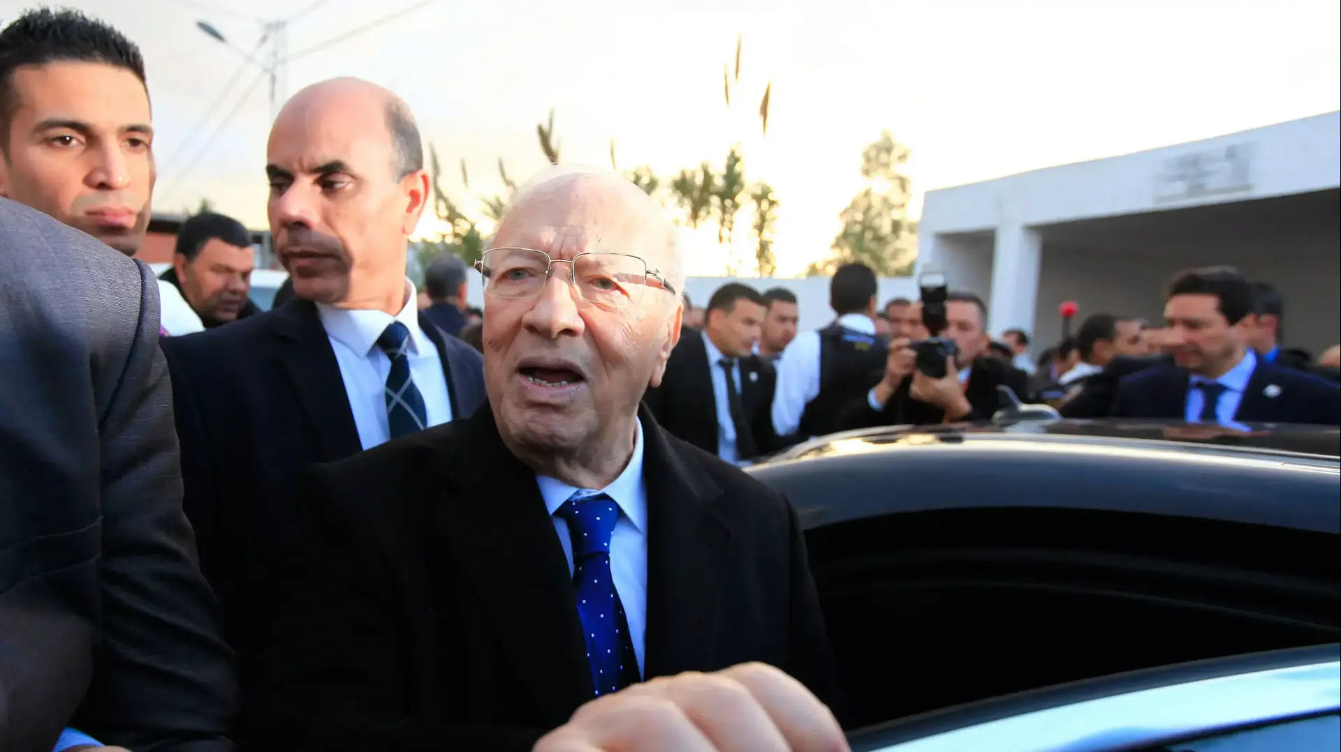 המועמד לנשיאות תוניסיה, באג'י קאיד א-סבסי, 21 בדצמבר 2014 המועמד לנשיאות תוניסיה, באג'י קאיד א-סבסי, 21 בדצמבר 2014