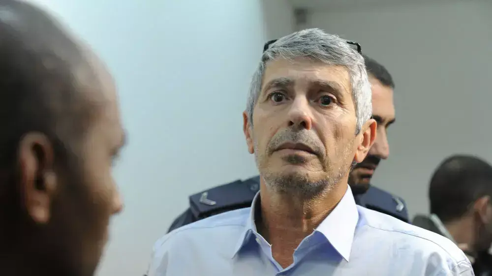 חיים בן שושן, לשעבר מנכ"ל החברה המרכזית לפיתוח השומרון, בהארכת מעצר. דצמבר 2014