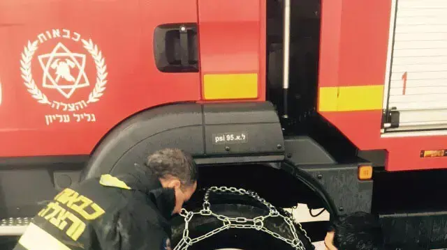 מועצה אזורית גליל עליון ועיריית צפת נערכות לשלג, ינואר 2015