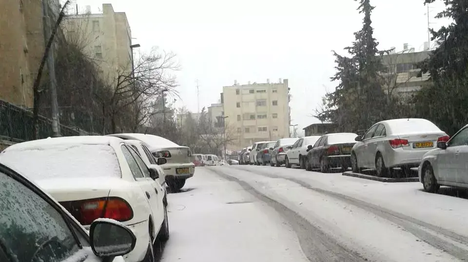 שלג נערם בירושלים, ינואר 2015 שלג נערם בירושלים, ינואר 2015