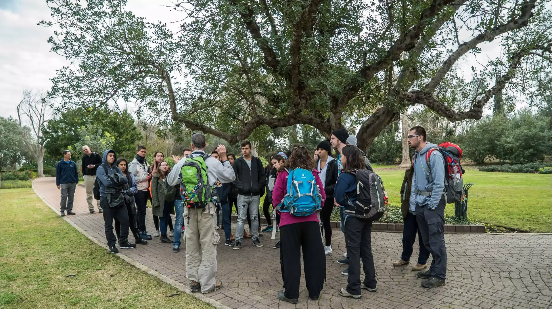 מחאת התלמידים: טיול שנתי עצמאי של התלמידים השובתים ברמת הנדיב, ינואר 2015