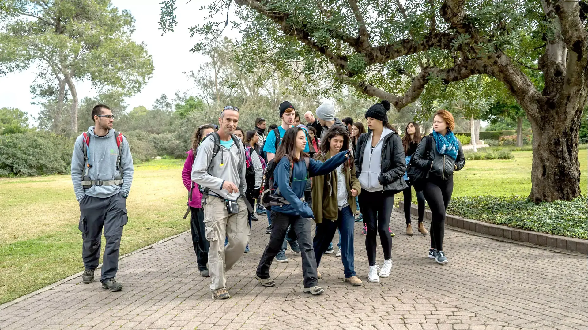 מחאת התלמידים: טיול שנתי עצמאי של התלמידים השובתים ברמת הנדיב, ינואר 2015