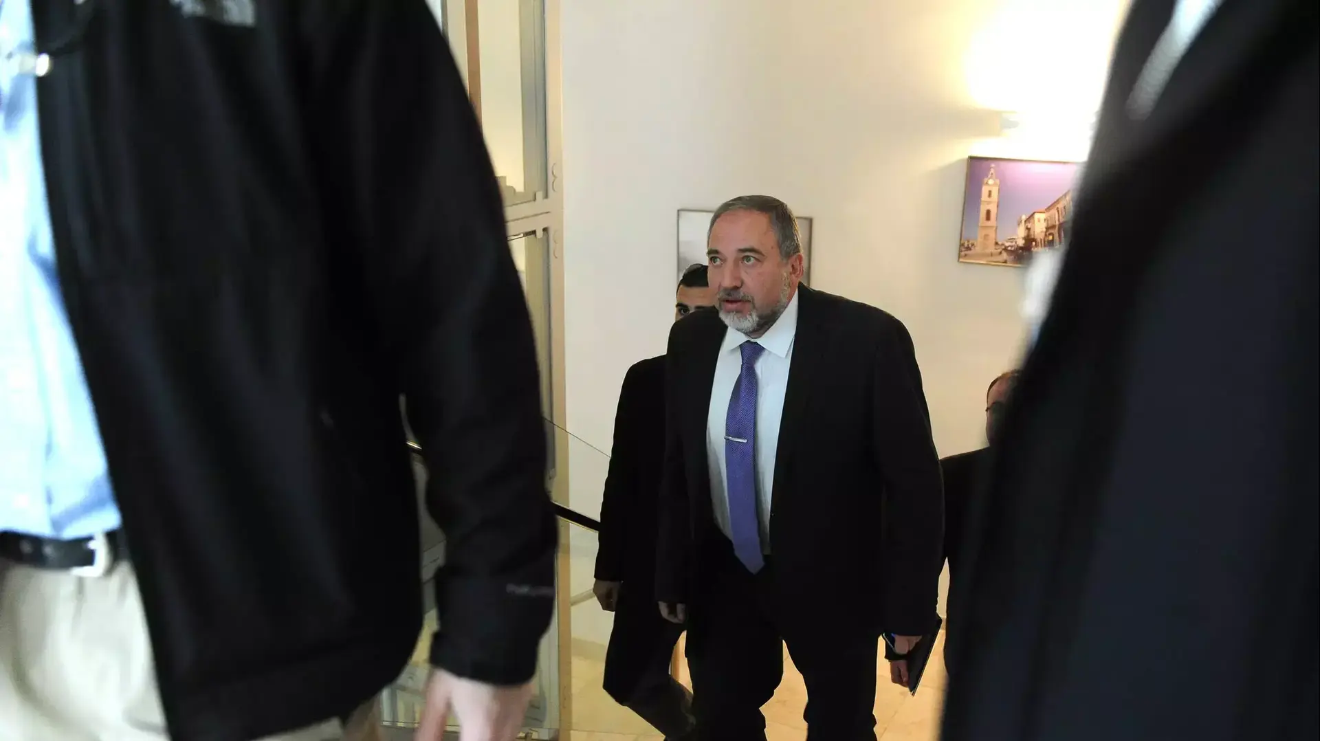 אביגדור ליברמן במסיבת עיתונאים בבית העיתונאים אביגדור ליברמן במסיבת עיתונאים בבית העיתונאים
