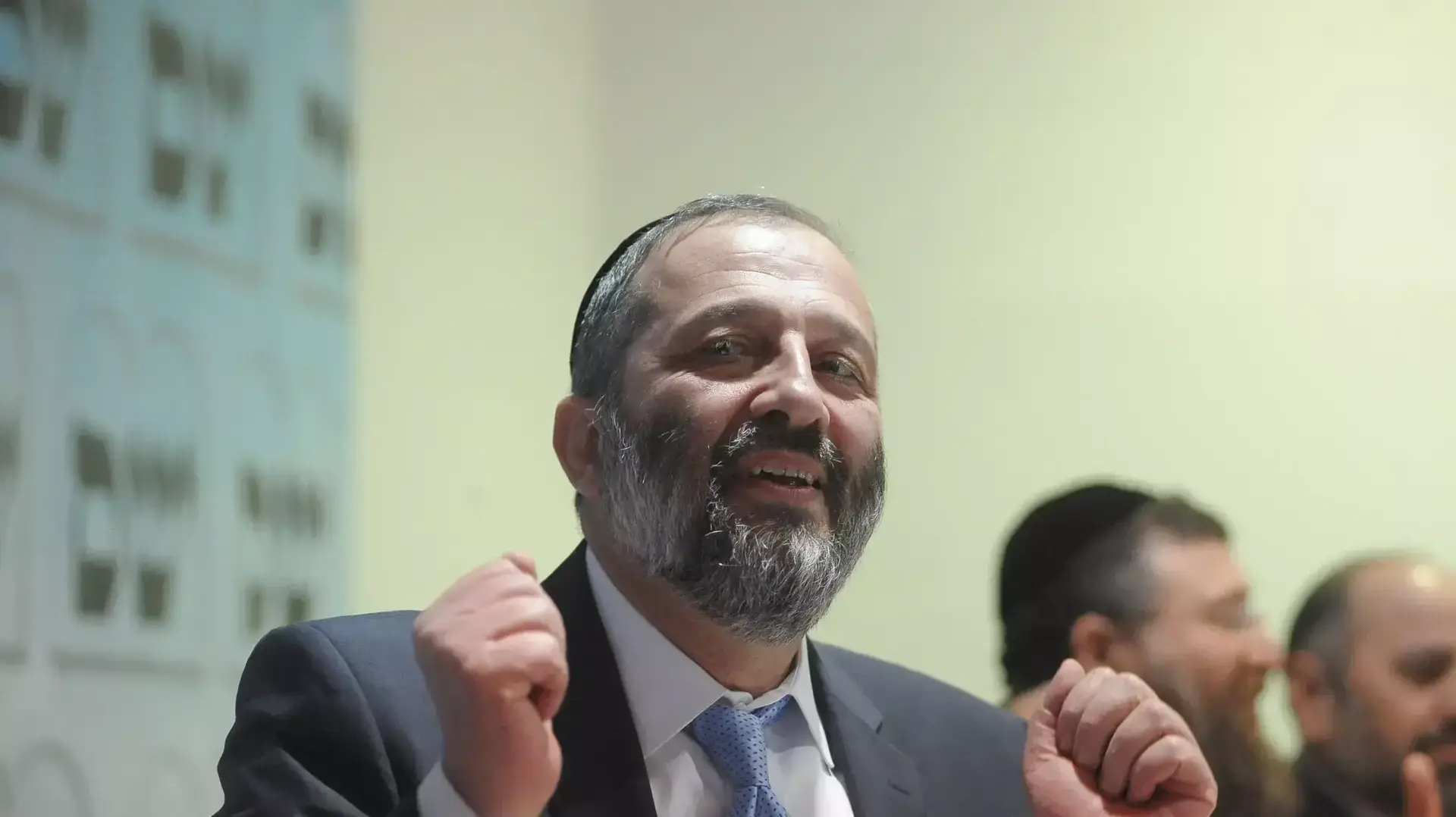 אריה דרעי בכנס פעילים ונבחרים של ש"ס לקראת הבחירות, ינואר 2015 אריה דרעי בכנס פעילים ונבחרים של ש"ס לקראת הבחירות, ינואר 2015