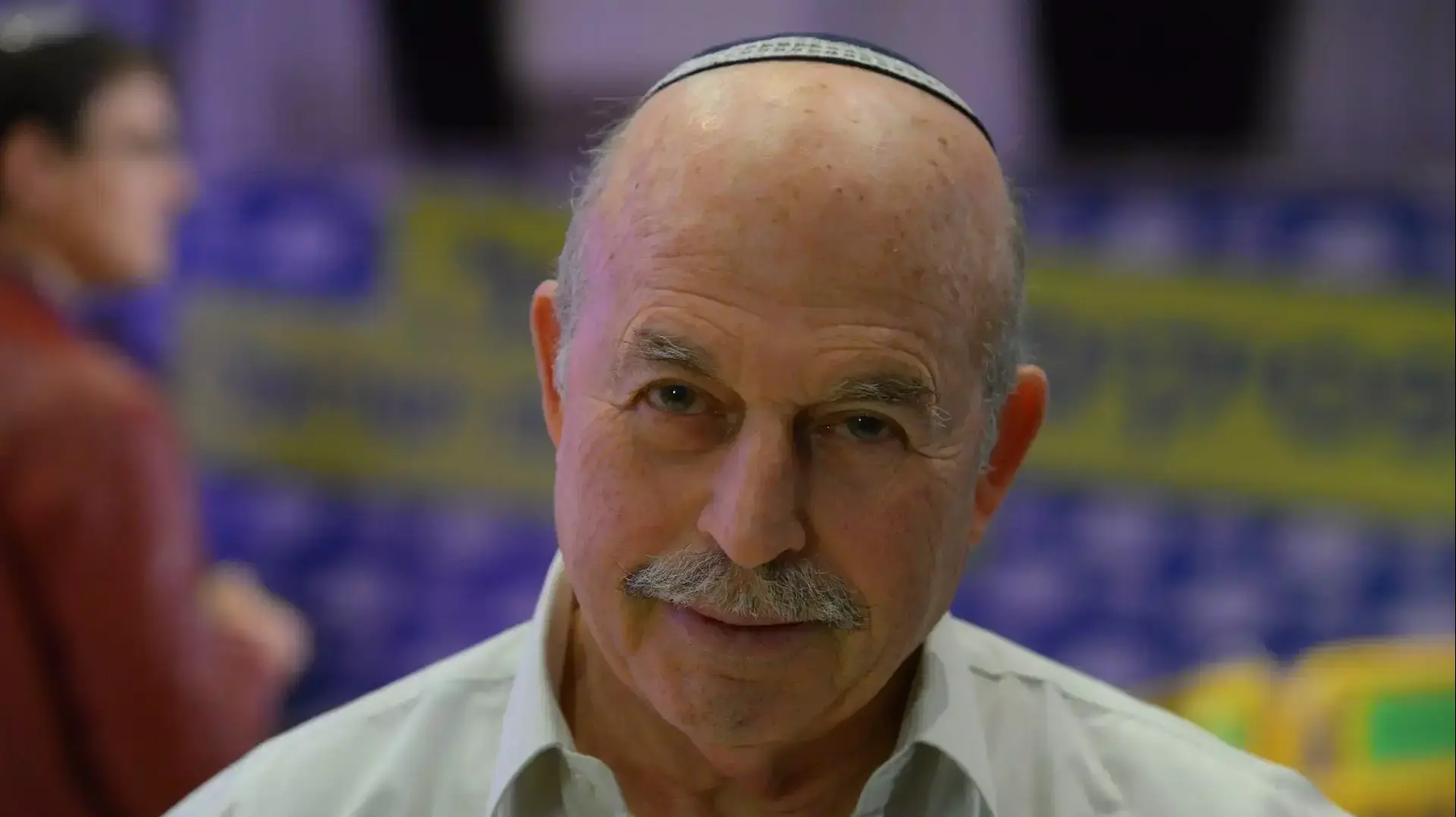 ניסן סלומינצקי באירוע של הבית היהודי הצגת הרשימה בכפר המכביה, ינואר 2015