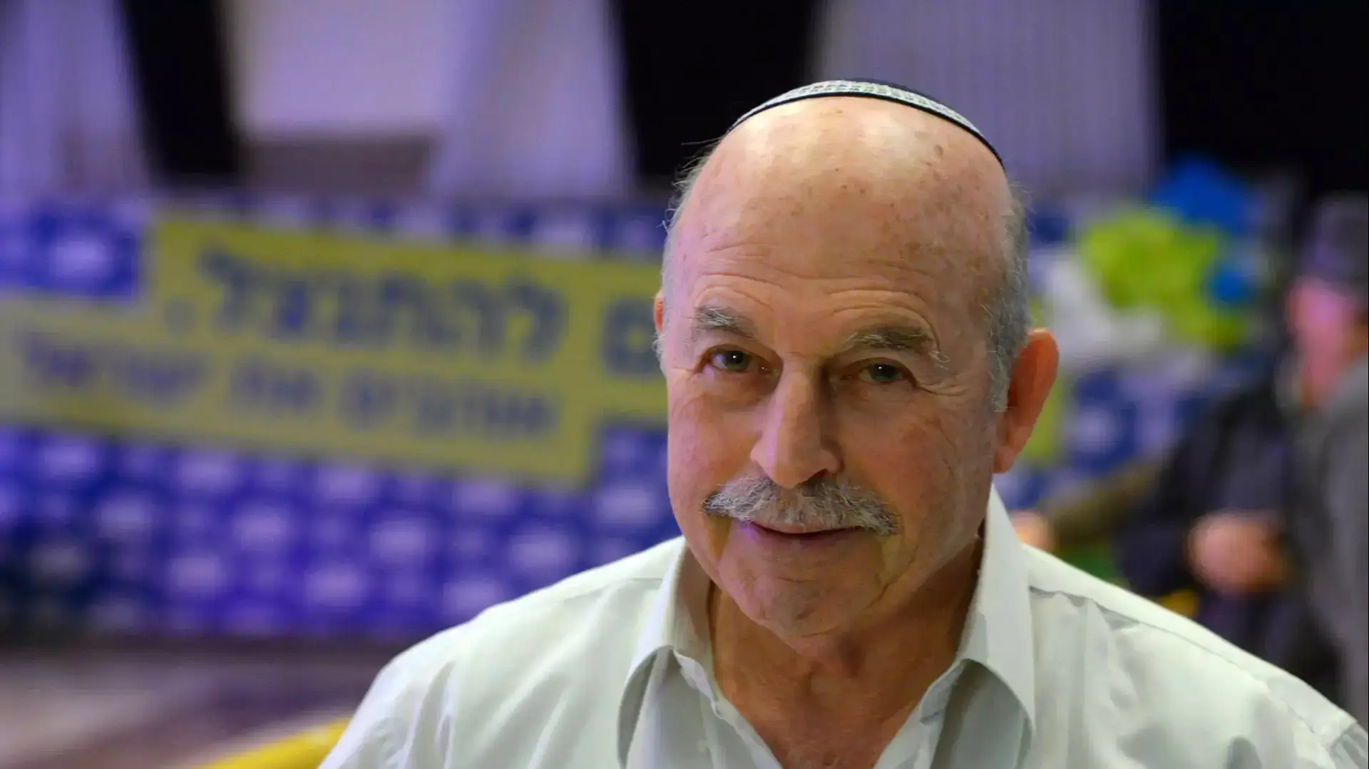 ניסן סלומינצקי באירוע של הבית היהודי הצגת הרשימה בכפר המכביה, ינואר 2015