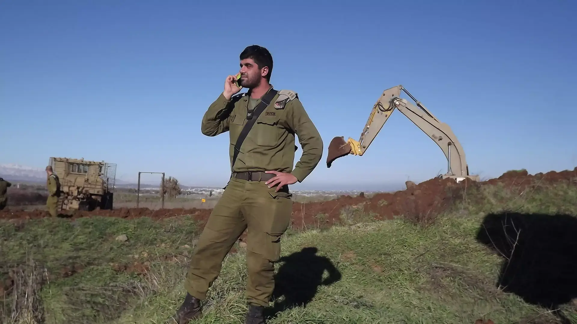 פלוגת ציוד המכני הכבד של פיקוד צפון ברמת הגולן . ינואר 2015 פלוגת ציוד המכני הכבד של פיקוד צפון ברמת הגולן . ינואר 2015