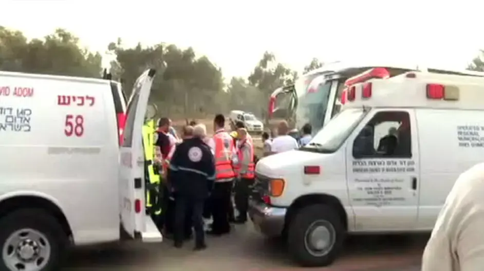 תאונה של מספר רכבים בצומת להבים. פברואר 2015 תאונה של מספר רכבים בצומת להבים. פברואר 2015