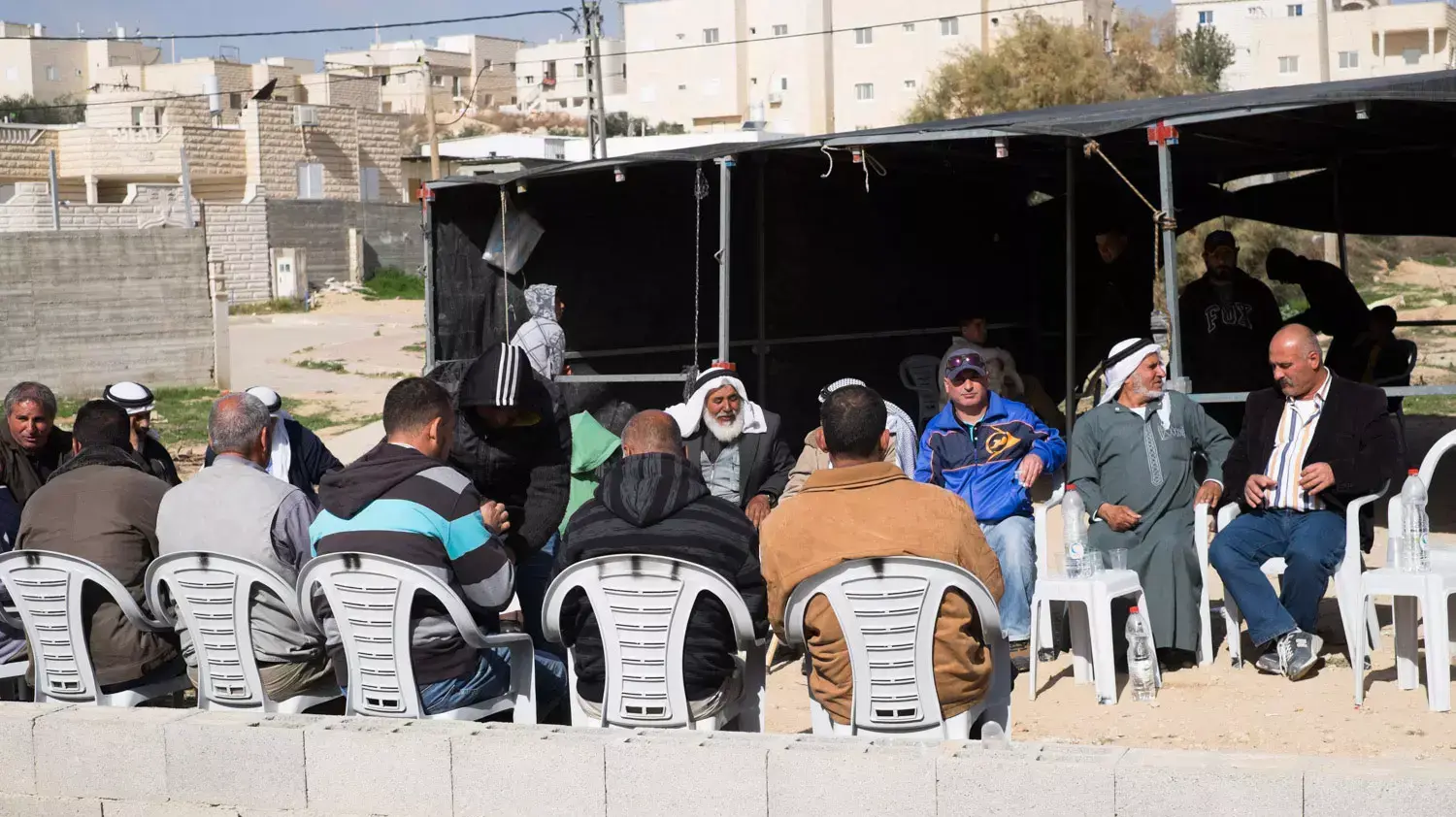 הכפר חורה ביום אחרי התאונה הקטלנית שגבתה את חייהן של 8 נשים מהכפר, ינואר 2015 הכפר חורה ביום אחרי התאונה הקטלנית שגבתה את חייהן של 8 נשים מהכפר, ינואר 2015