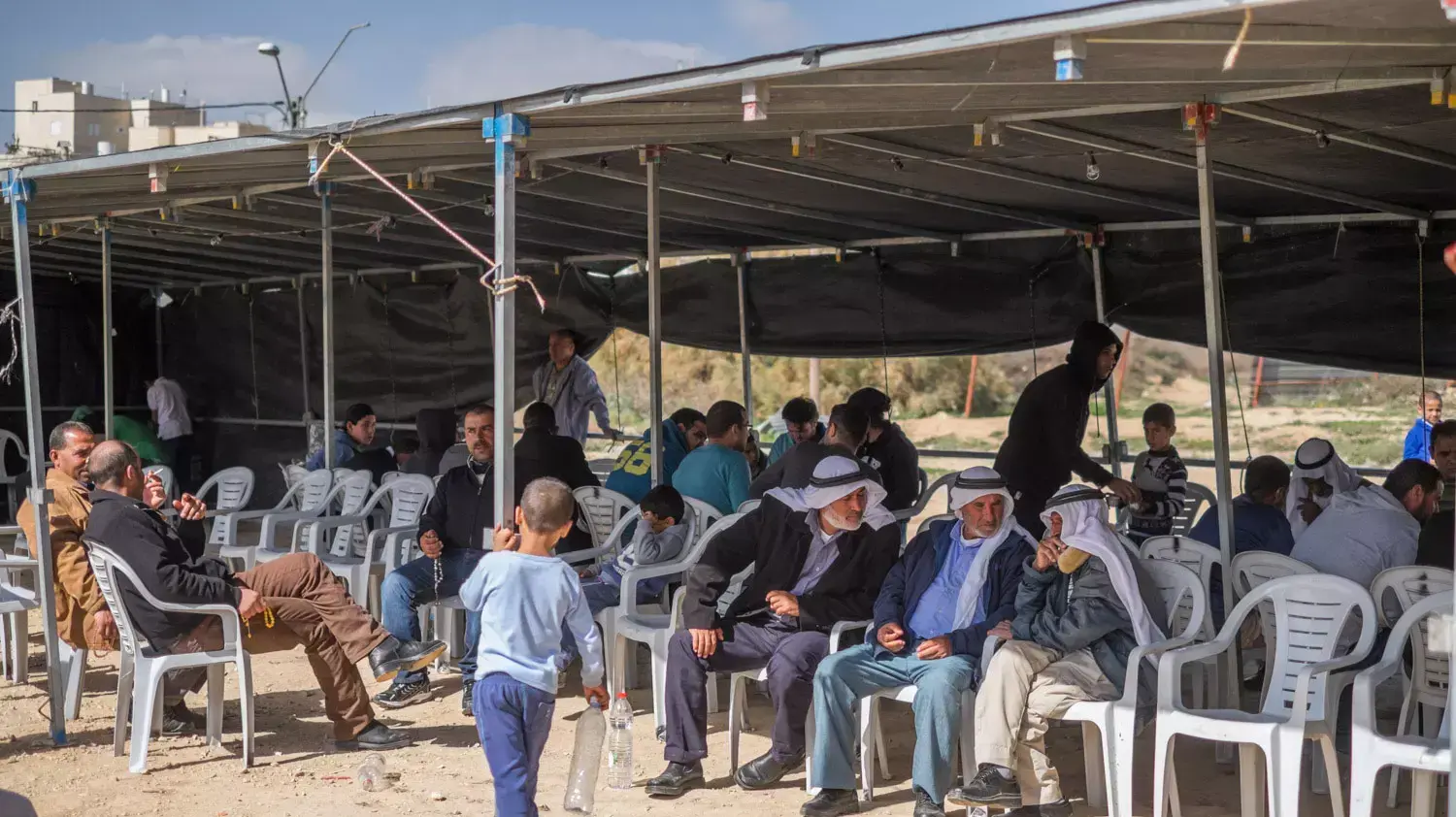 הכפר חורה ביום אחרי התאונה הקטלנית שגבתה את חייהן של 8 נשים מהכפר, ינואר 2015 הכפר חורה ביום אחרי התאונה הקטלנית שגבתה את חייהן של 8 נשים מהכפר, ינואר 2015