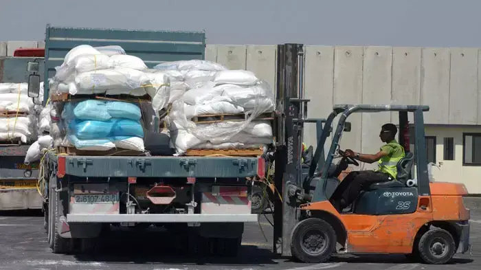 העברת סיוע הומניטרי וסחורות לרצועת עזה דרך מעבר ארז