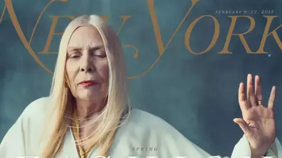 ג'וני מיטשל על שער מגזין ניו יורק גיליון מרץ 2015 ג'וני מיטשל על שער מגזין ניו יורק גיליון מרץ 2015