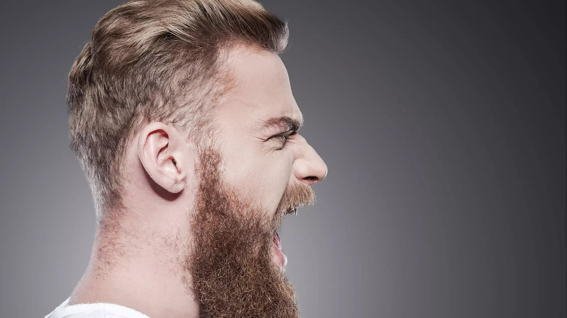 איש עם זקן צועק איש עם זקן צועק