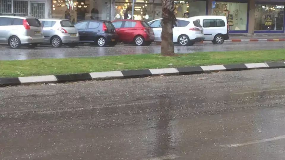ברד בתל אביב. פברואר 2015 ברד בתל אביב. פברואר 2015