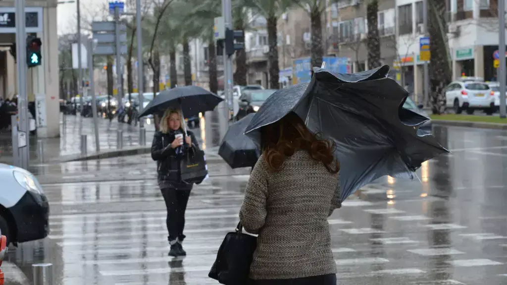 גשם בתל אביב, 13 בפברואר 2015 גשם בתל אביב, 13 בפברואר 2015