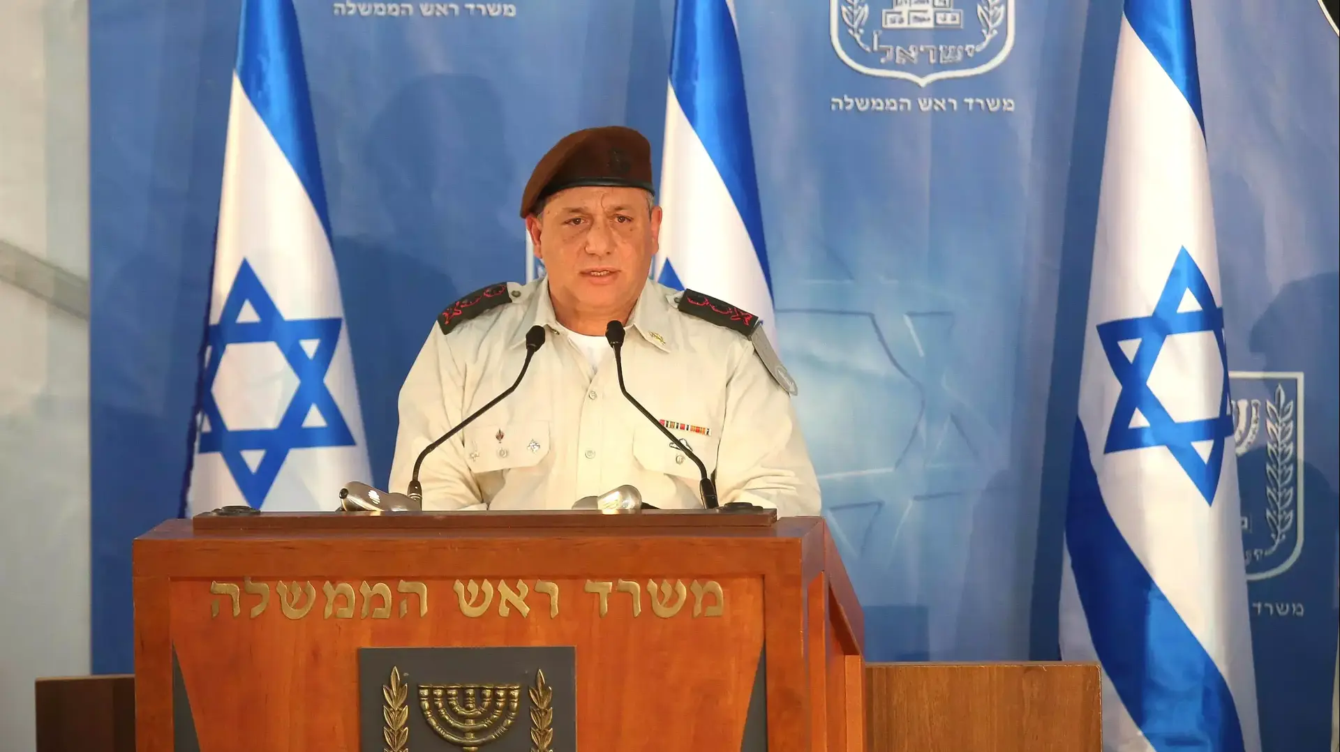 הרמטכ"ל הנכנס גדי אייזנקוט, פברואר 2015 הרמטכ"ל הנכנס גדי אייזנקוט, פברואר 2015