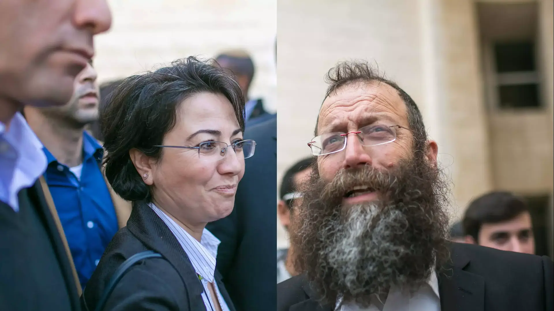 ברוך מרזל וחנין זועבי בבית המשפט ברוך מרזל וחנין זועבי בבית המשפט