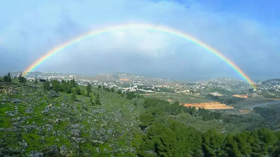 קשת בשמי תקוע. פברואר 2015 קשת בשמי תקוע. פברואר 2015
