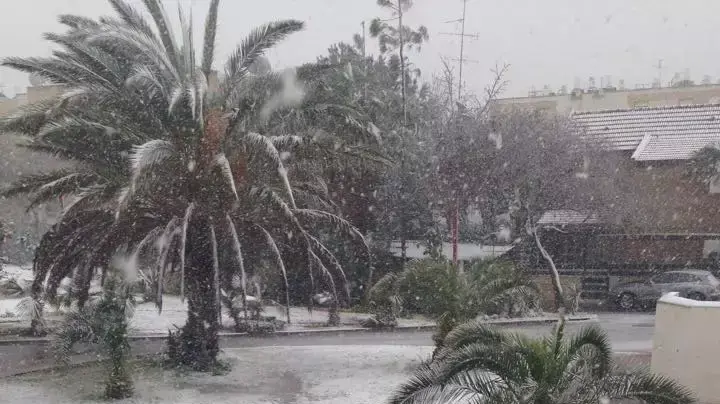 שלג בדימונה, פברואר 2015 שלג בדימונה, פברואר 2015