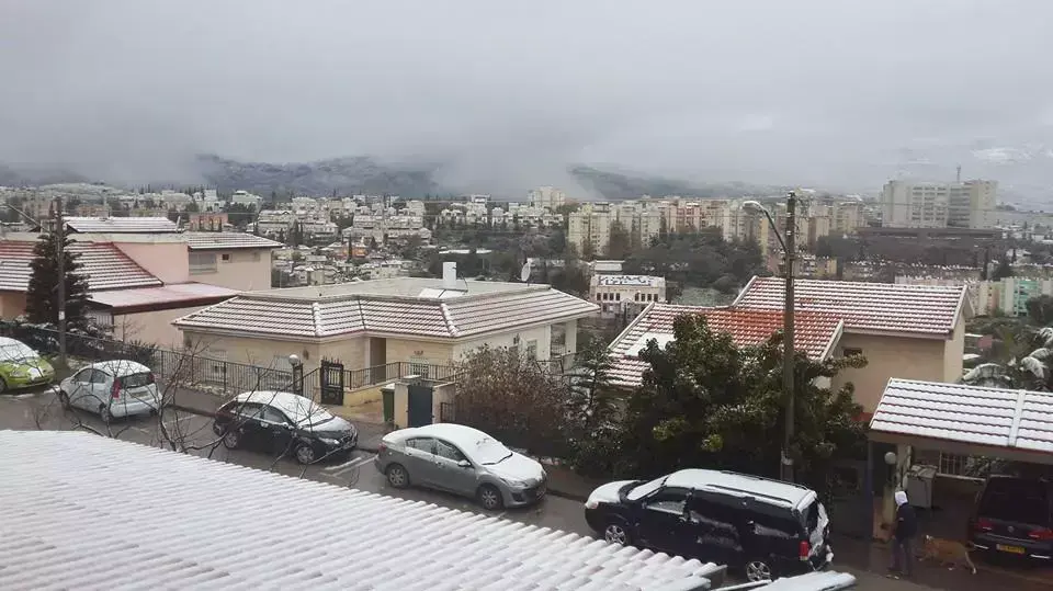 שלג בכרמיאל, פברואר 2015 שלג בכרמיאל, פברואר 2015
