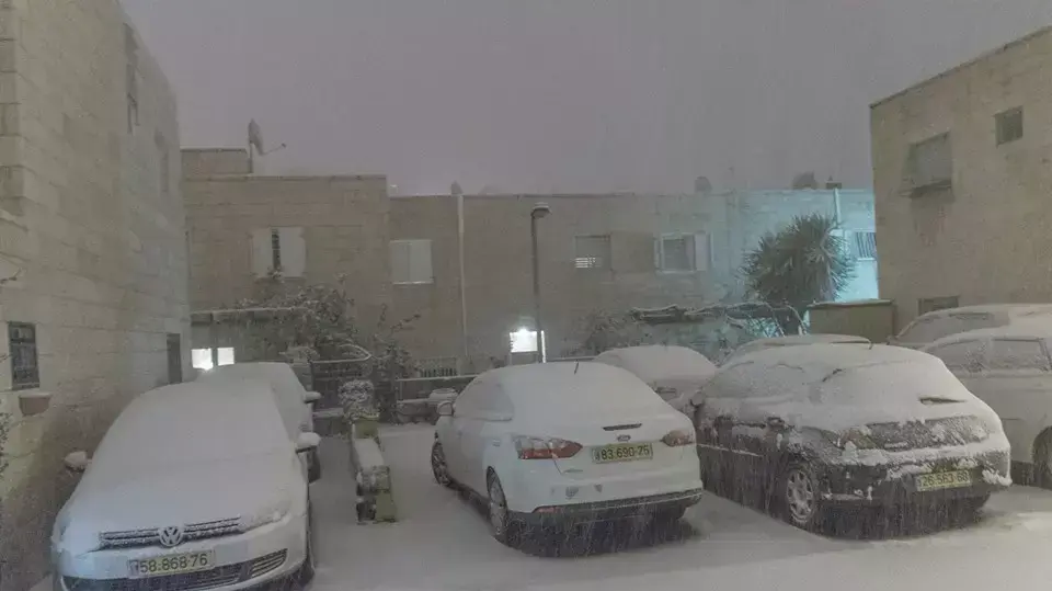שלג במבשרת ציון, פברואר 2015 שלג במבשרת ציון, פברואר 2015