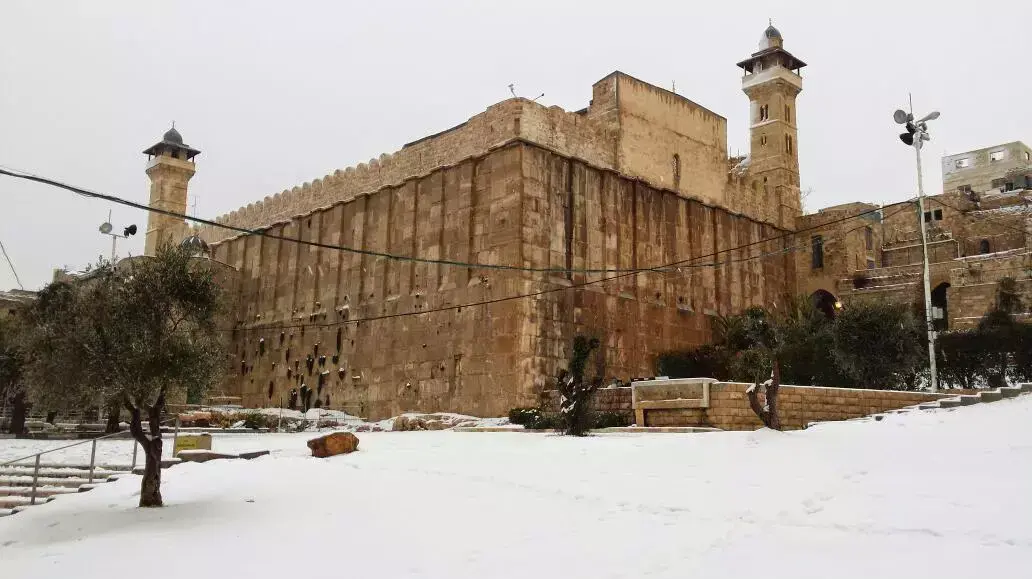 מערת המכפלה שבחברון מושלגת מערת המכפלה שבחברון מושלגת