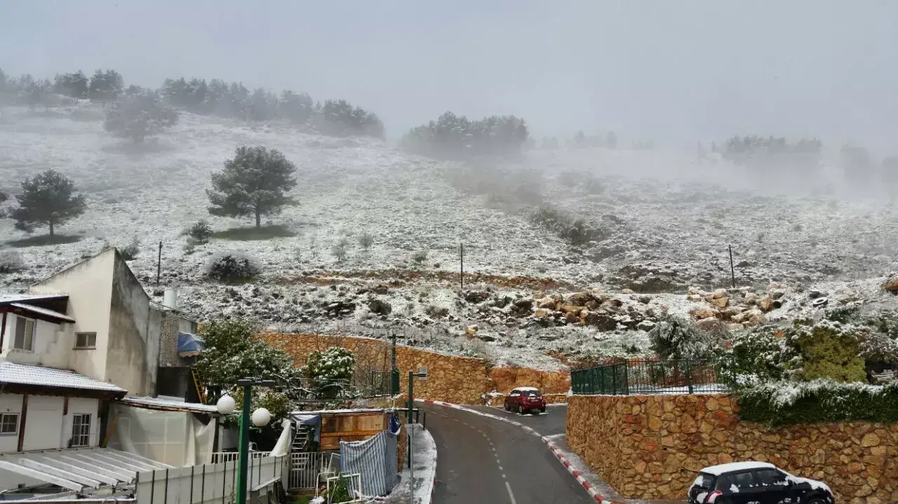 שלג בקריית שמונה, פברואר 2015 שלג בקריית שמונה, פברואר 2015