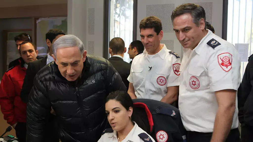 ראש הממשלה בנימין נתניהו בביקור במד"א 20.02.15 ראש הממשלה בנימין נתניהו בביקור במד"א 20.02.15