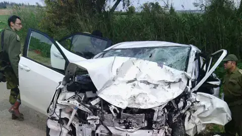 תאונת דרכים קטלנית סמוך לצומת סעד, פברואר 2015