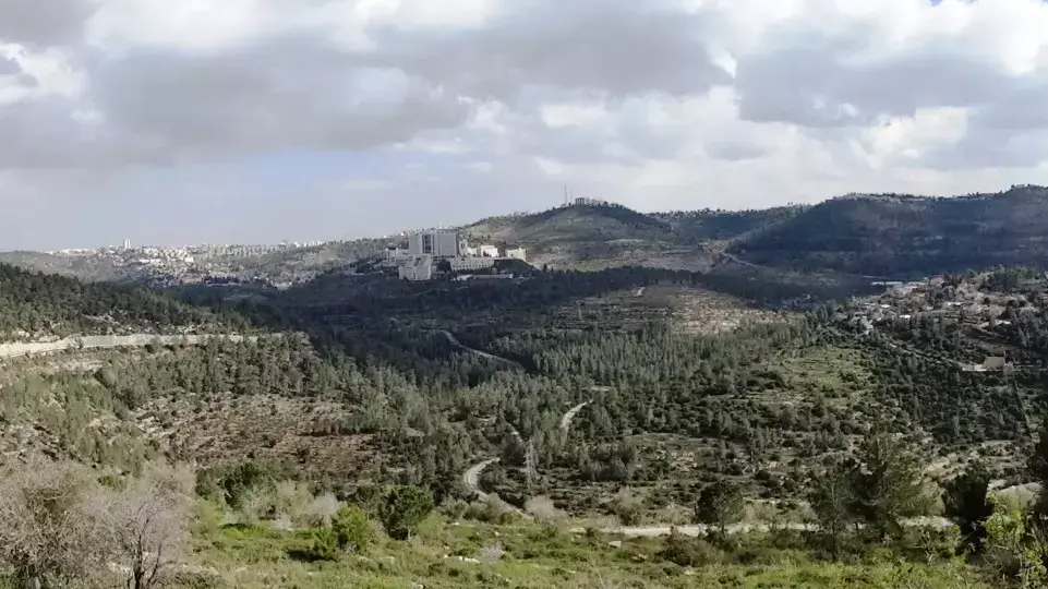 צילום פנורמי של הסטף, ירושלים. פברואר 2015