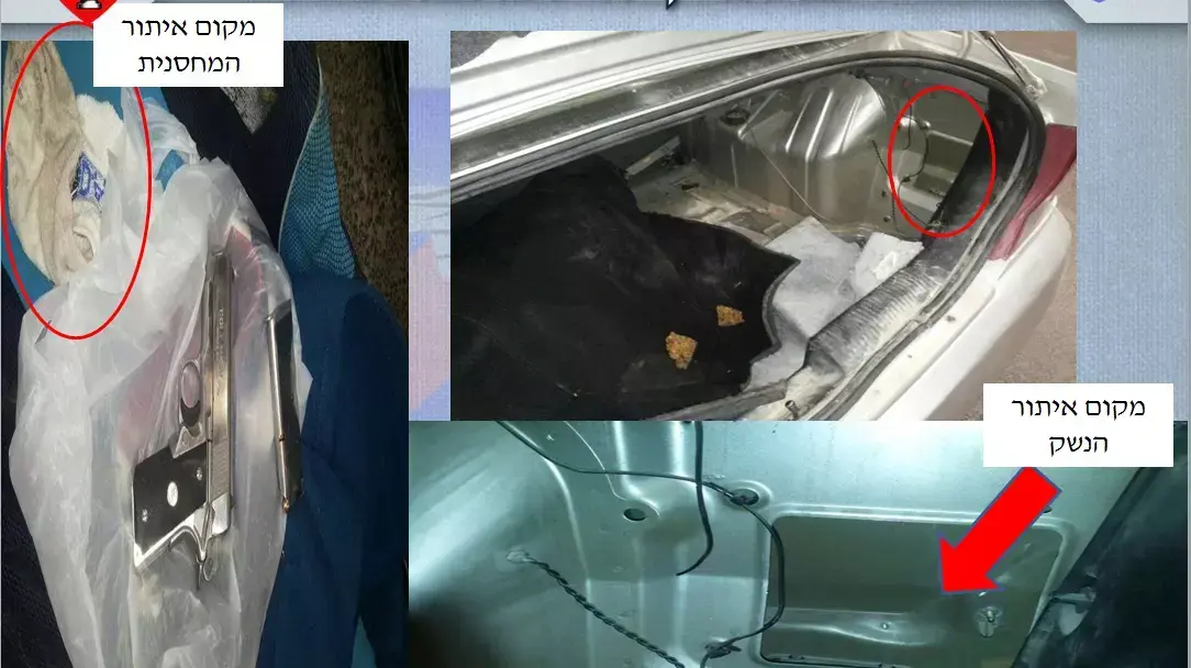 אמצעי לחימה שנתפסו על ידי המשטרה הצבאית במעברי הגבול בעוטף ירושלים בשנת 2014 אמצעי לחימה שנתפסו על ידי המשטרה הצבאית במעברי הגבול בעוטף ירושלים בשנת 2014