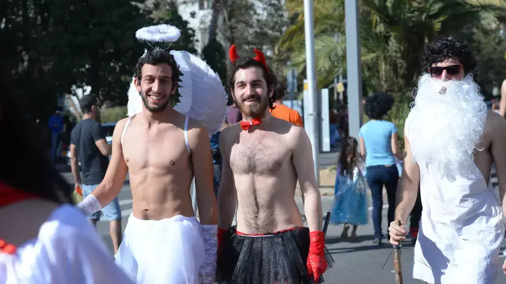 מסיבת רחוב לפורים בתל אביב, מרץ 2015 מסיבת רחוב לפורים בתל אביב, מרץ 2015