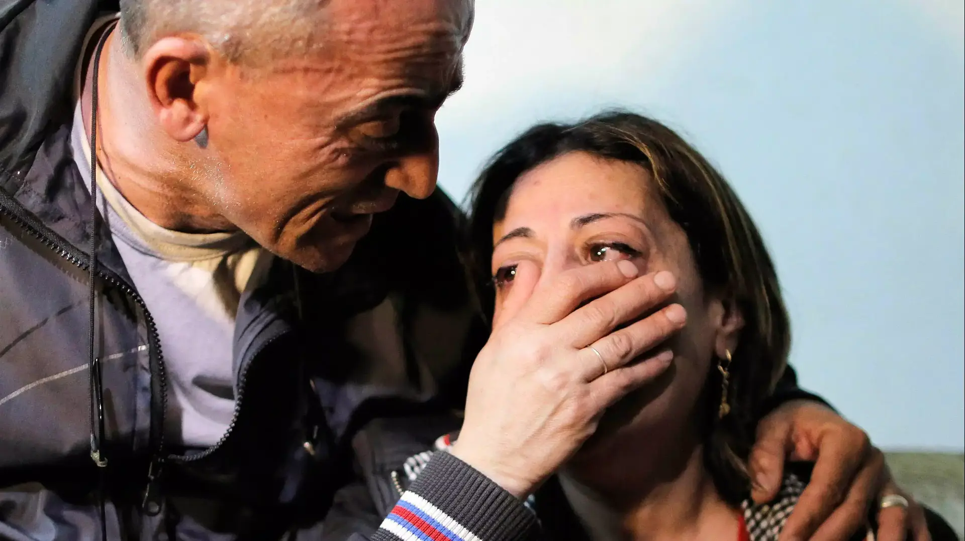 הוריו של מוחמד מוסלם, הערבי ישראלי שנראה מוצא להורג על ידי דאע"ש, מרץ 2015 הוריו של מוחמד מוסלם, הערבי ישראלי שנראה מוצא להורג על ידי דאע"ש, מרץ 2015