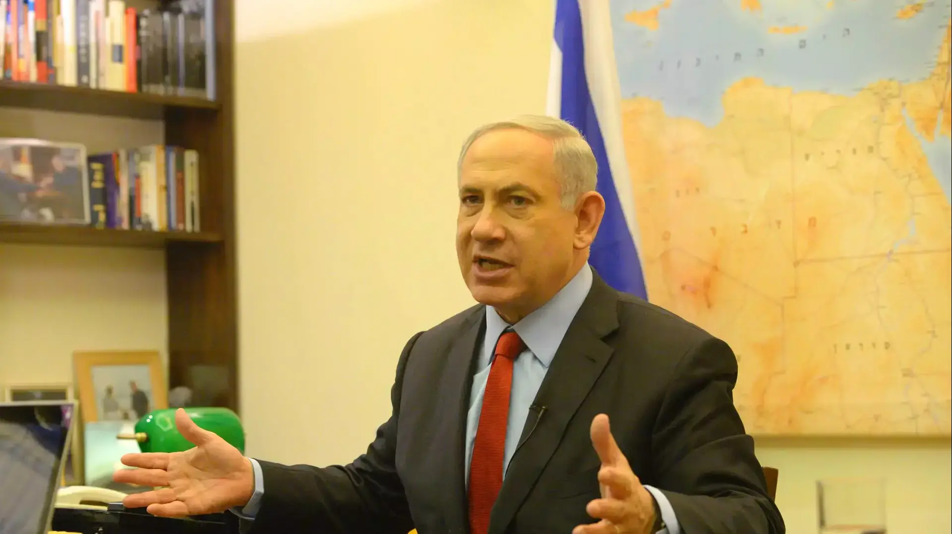 ראש הממשלה בנימין נתניהו בראיון לוואלה חדשות בבית ראש הממשלה בירושלים, מרץ 2015