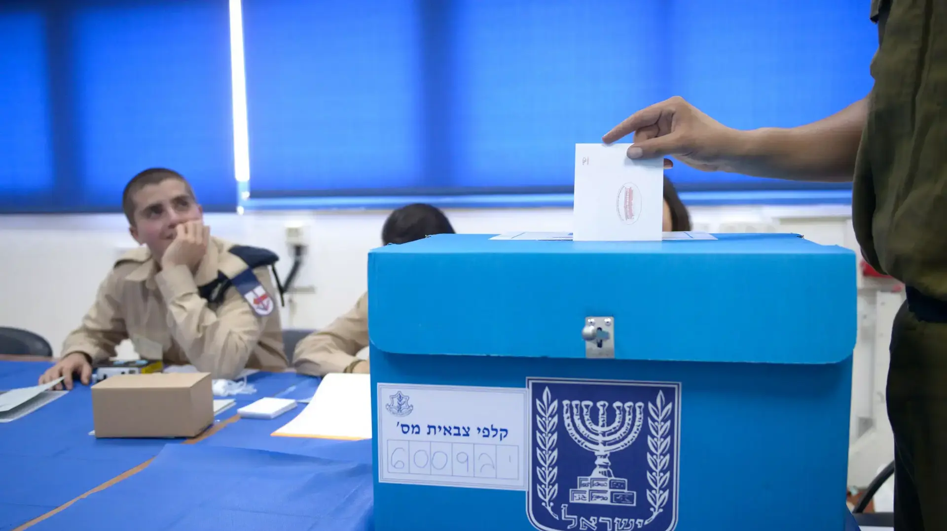 קלפיות ראשונות בבסיסי צה"ל בצפון, מרץ 2015